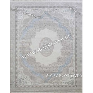 Ковер Турция Для Гостиной Дизайн 70 Серый с Голубым