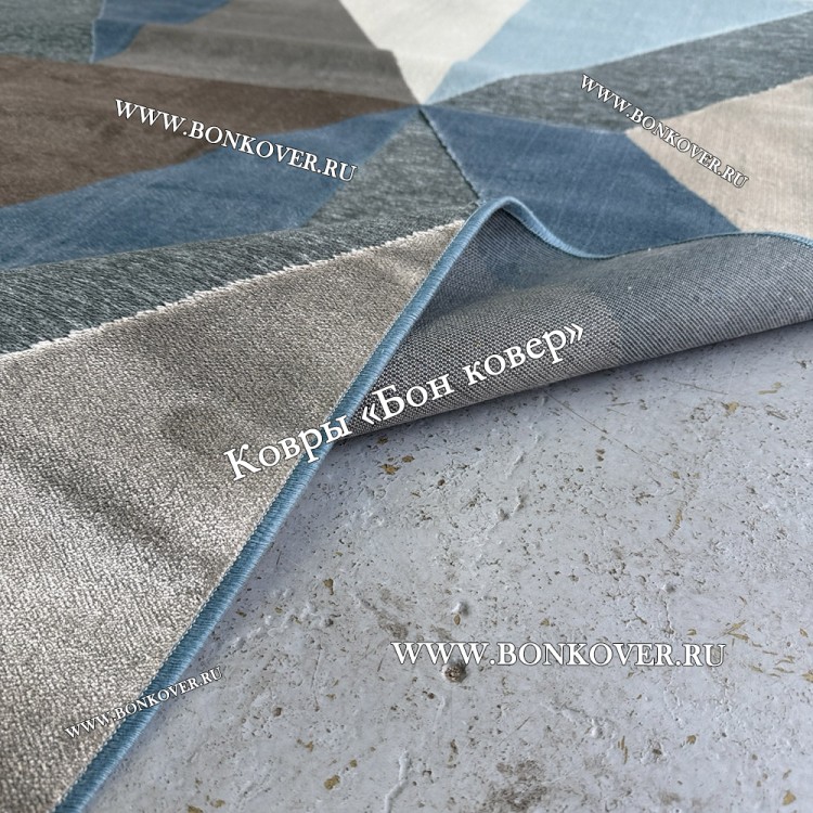 Геометрический Ковер Из Вискозы Дизайн 21617