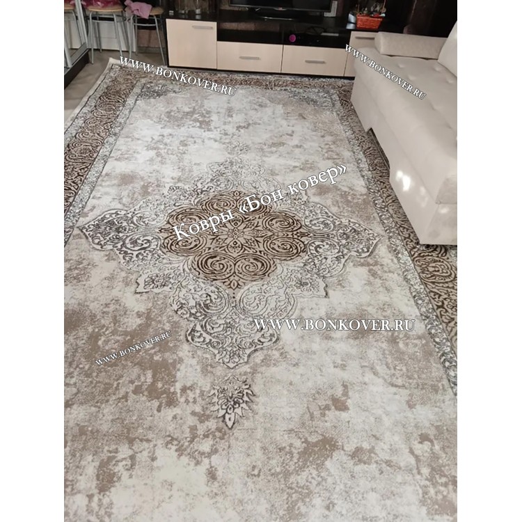 Ковер Лайт Карпет Медальон Дизайн 30420